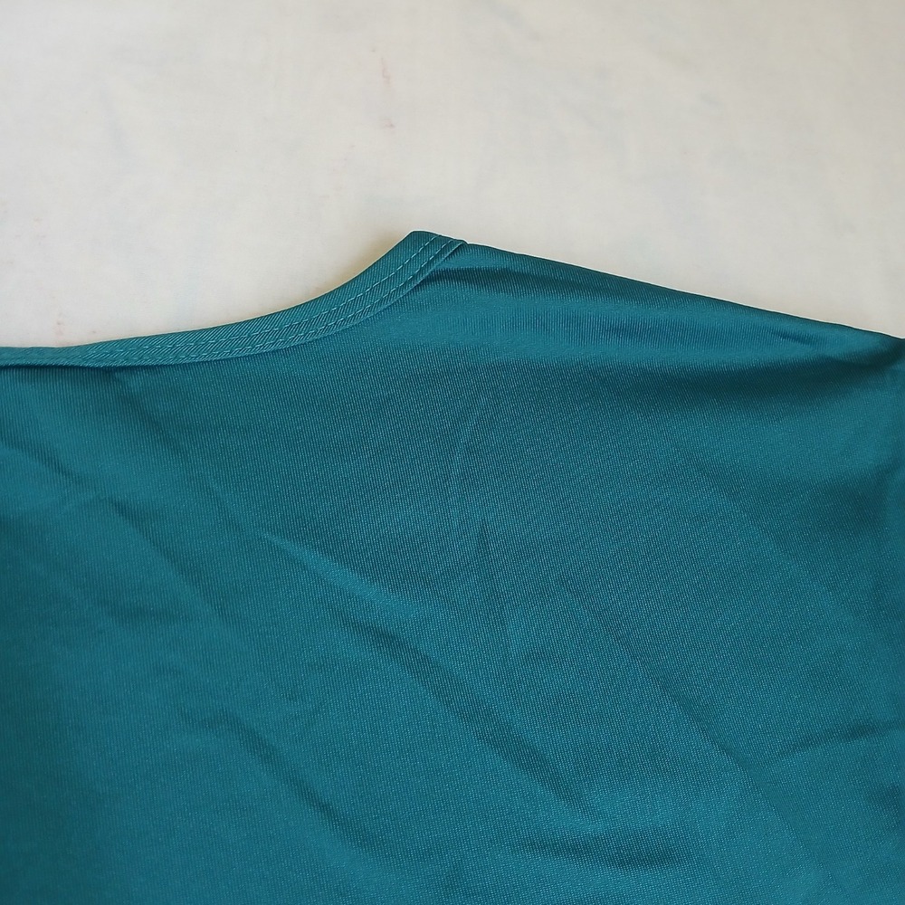 Susan Graver Top 2x Liquid Knit Classic Staple Capsule Stretch Office Kelly - Picture 6 of 6